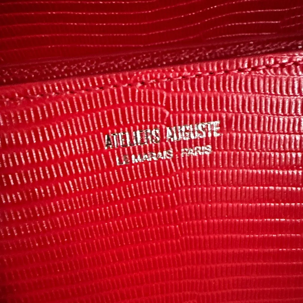 Ateliers Auguste | Mini Monceau Silver Edition Red Lizard Embossed - Picture 9 of 14